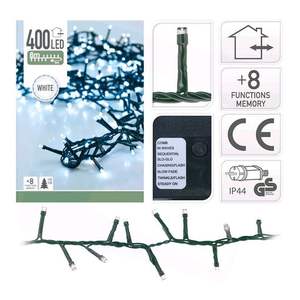 Guirlande de type épine multifonctionnelle 400 LED, lumière fraîche 11m, IP44 pour usage extérieur, idéale pour les décorations et les ambiances festives. - Product Image 1