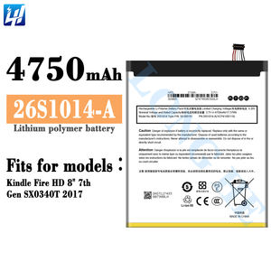 Kindle Fire HD 8 7. Nesil SX0304T 2017 için Yedek Mobil Pil 26S1014-A Yüksek Kaliteli Lityum-iyon Piller - Product Image 2