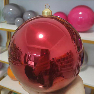 Addobbi per Capodanno e Natale Decorazioni per Negozi Sfera in Acciaio Inossidabile Argento/Oro/Rosso Grande Palla per Albero di Natale - Product Image 6