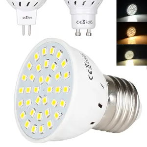 Đèn LED Chiếu Điểm Siêu Sáng Bóng Đèn Chiếu Điểm E27 GU10 MR16 Đèn 110V 220V 230V DC 12V 24V 2835 SMD Để Chiếu Sáng Trong Nhà
