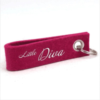 Porte-clés promotionnels personnalisés en RPET, porte-clés en feutre pour voiture, porte-clés en feutre avec logo personnalisé