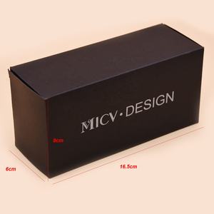 לוגו מותאם אישית רב-נקי לוגו זכוכית נייר תיבת משקפי שמש אווה תיק סט משקפיים & תיק - Product Image 3