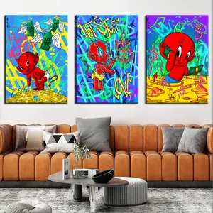 HD Graffiti Pop Art Cartoon Serie Leinwand Malerei Wandbilder und Poster verdienen Geld Cuadros für Home Living Room Decoration