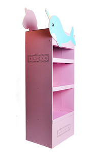 High Quality Custom Printed Pink Cartoon Cardboard Toy <strong>Display</strong> Stand Light Duty Supermarket <strong>Rack</strong> for Grocery Store Plush <strong>Rack</strong> - Product Image 3