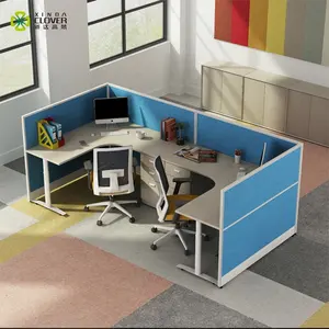 שולחן משרדי שולחן ריהוט משרדי מודרני סיטונאי תחנות עבודה של מרכז טלפוני