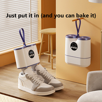 Pengering Sepatu Elektrik Lipat Cerdas dengan Suhu Konstan dan Penghilang Bau, Pengering Sepatu Elektrik Portabel dengan Timer, Pengering Sepatu Bot