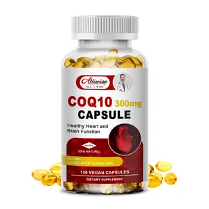 OEM Customized 120 Pieces COQ10 Capsules Heart Liver Function Healthy Support And Maintain Blood Pressure Supplement