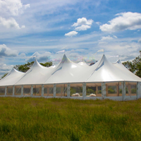 Tentes de réception pour événements, mariages, églises, entrepôts, fêtes en plein air, grandes tailles, blanches, en gros, 20 x 20, 40 x 60, 40 x 80