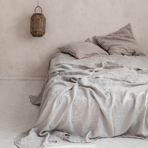 Hotel French Linen Bedsheet Luxury White <b>Bedding</b> <b>Set</b> Bed Sheet <b>Set</b> Queen King 100 Linen Case Plain Quantity Cover <b>Striped</b> - Product Image 1
