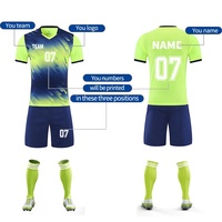 Uniforme de football Meilleure vente Qualité Maillots de football à séchage rapide 100% Sublimation Nouvelle saison Uniformes de football
