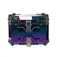 Vente en gros fabricant : Coffre de moto en alliage d'aluminium coloré pour véhicule électrique, 45L