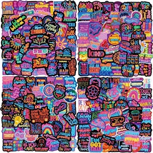 Paquete de Pegatinas Inspiradoras Personalizadas, Holográficas, Resistentes al Agua, al Aceite y a los Rayos UV, Removibles, Estéticas, Troqueladas, Ecológicas, de Vinilo - Product Image 5