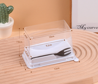 Contenants et boîtes alimentaires en plastique PET de qualité alimentaire, jetables, scellés et anti-poussière, pour usage domestique et commercial