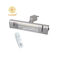 Lampe chauffante infrarouge à faible éblouissement LiangDi, chauffage oscillant pour terrasse, 1500W 2000W, aluminium LDHR062-KB-M, halogène