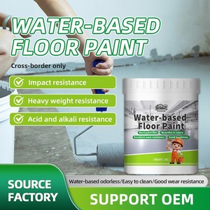 Peinture pour sols en résine synthétique à base d'eau, rénovation de sols en ciment, antidérapante, résistante à l'usure, anti-poussière, protection de l'environnement, couleur - Product Image 5