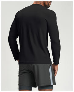 RUIQUWIN Ropa Deportiva al por Mayor para Hombre, Cuello Redondo, Manga Larga, Ligera, Tallas Grandes, Transpirable, Elástica en Cuatro Direcciones, Absorbe la Humedad - Product Image 4