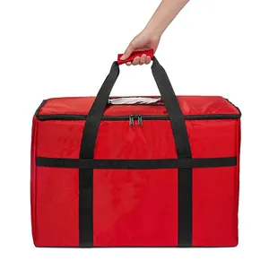 Reusable Grocery Food Delivery Picnic Insulated Tote Bag Large Red Promotional Shopping Beer Packaging Thermal Cooler Bag