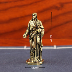 Statuetta di Dio Vintage, Personaggio Religioso Sacerdote, Ornamento da Scrivania Creativo, Piccolo Articolo Artigianale Transfrontaliero per Templi Religiosi - Product Image 2