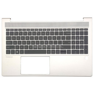 Pour HP Probook 450 455 G8 Argent M21742-001 Pièces d'ordinateur Boîtier supérieur Repose-poignets avec clavier rétroéclairé - Product Image 1