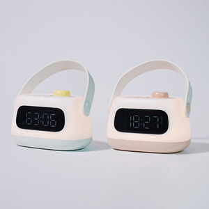 Dimmable USB Rechargeable LED Handheld Night Light with Alarm Clock Portable <b>Touch</b> Bedside <b>Lamp</b> for Kids Baby Bedroom - Product Image 6