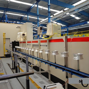 Nuova macchina automatica per il forno di verniciatura a polvere per mozzo ruota automatica In linea per la linea di verniciatura a flusso del processo di polimerizzazione In metallo e alluminio - Product Image 1