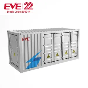 EVE ESS-1720/3440 3.44MWh ระบบพลังงานแสงอาทิตย์ LiFePO4ระบบเก็บพลังงานไฟฟ้าแบบกริดเซลล์280ah