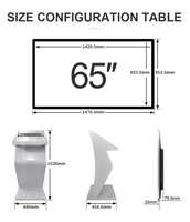 Écran tactile numérique interactif, 10 pouces, tailles multiples, 50, 55, 65 pouces, pour école, musfleur