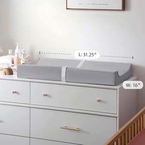 Cambiador de Bebé con Cubierta de Cuero PU Impermeable y Fácil de Limpiar, Tamaño Estándar, Cambiador de Pañales Cómodo - Product Image 5