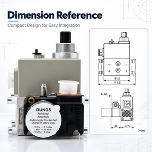 DUNGS MBDLE 403 Vanne de <span class=keywords><strong>gaz</strong></span> pour chaudière, pièces détachées, contrôle de pression hydraulique compact, coupure de sécurité, MultiBloc pour Riello 40GS FS - Product Image 4