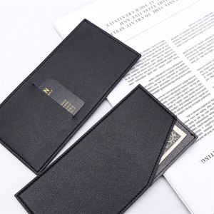 Minimalist Cash Organizer with Card Pocket for Travel PU Leather Money Clip <b>Wallet</b> Cash & Card <b>Holder</b> - Product Image 4