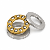 Rodamiento de Bolas de Empuje Plano F6-12, F6-12M 6x12x4.5mm, Rodamientos de Bolas Axiales Miniatura de Alta Velocidad y Precisión, de Acero Cromado