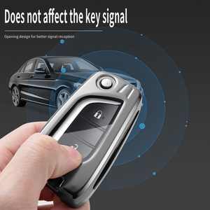 Offre Spéciale étui à clés en alliage de Zinc en gros 3 boutons remplacement de voiture coque de clé à distance boîtier en <span class=keywords><strong>cuir</strong></span> Conversion pour Toyota - Product Image 6