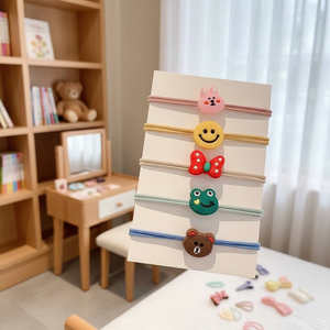 Elastici per Capelli Vintage in Stile Coreano di Tendenza, Accessori Retrò per Bambini con Velluto, Peluche, Pizzo e Elastico, Vendita all'Ingrosso - Product Image 2