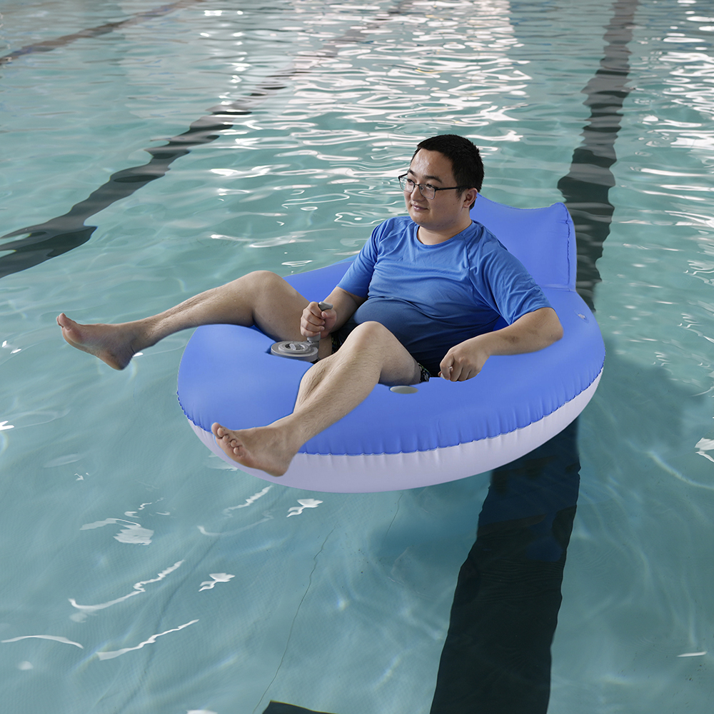 Chaise Flottante de Piscine - A97 - Gonflable - Vinyle - 44 x 42
