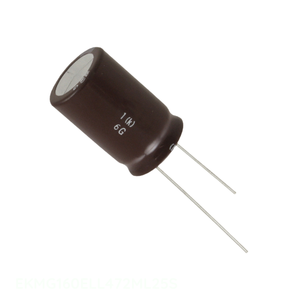 Condensador de Canal de Fabricante, Aluminio, 4700uF, 20%, 16V, Radial, de Orificio Pasante, 4700 uF, EKMG160ELL472ML25S - Product Image 1