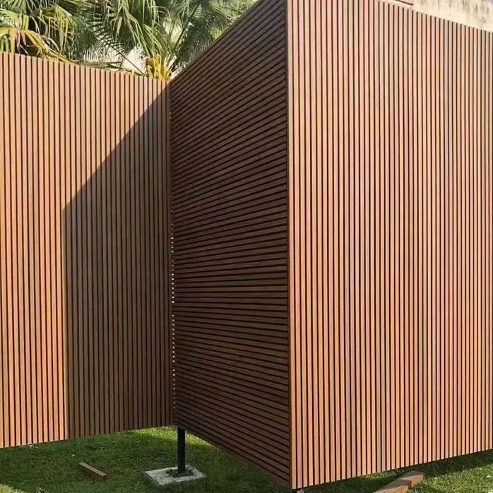 Paneles de cubierta de valla para exteriores, respetuoso con el medio ambiente, fácil instalación, impermeable, uv, wpc