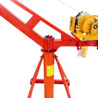 Mini grue de levage, grue à bras articulé, 360 degrés, avec palan électrique, pour la construction de maisons en extérieur, industrie
