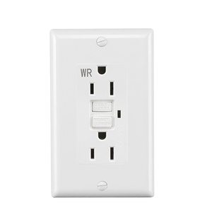 Tomacorriente Dúplex Eléctrico Barep, Resistente a <span class=keywords><strong>la</strong></span> Intemperie, con Certificación UL, Resistente a <span class=keywords><strong>la</strong></span> Manipulación, 15A, Autoprueba, GFI/GFCI - Product Image 1
