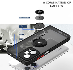 Funda mate para teléfono móvil, funda trasera dura para PC, soporte para anillo, funda Kickstnd para Redmi Note 12 <span class=keywords><strong>Pro</strong></span> + <span class=keywords><strong>Pro</strong></span> 4G 5G - Product Image 2