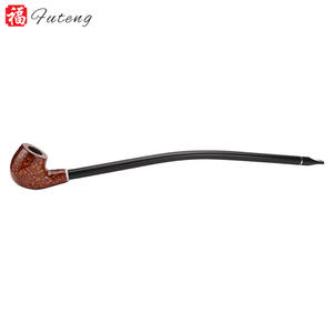 للبيع بالجملة ماسورة خشبية طويلة للتبغ من الخشب صناعة صينية ماسورة تدخين خشبية طويلة مصنوعة يدويًا مع علبة هدايا - Product Image 5