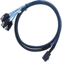 Cable MINISAS SFF-8643 a 4 SATA para Disco Duro, Cable de Alta Velocidad para Almacenamiento Interno de Servidor