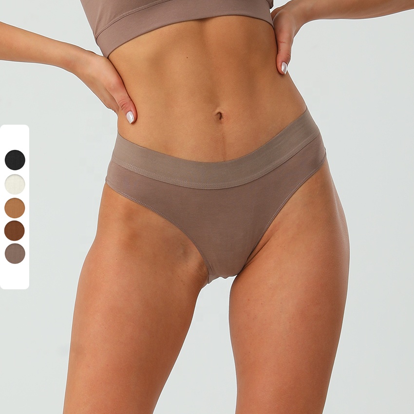 Culotte Tanga Con à lettres pour femmes, slip de sport en coton simple et Sexy