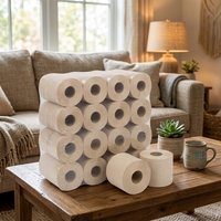 Papier toilette en bambou personnalisé OEM ODM, durable, biodégradable, doux, résistant, multicouche, écologique, pour la maison