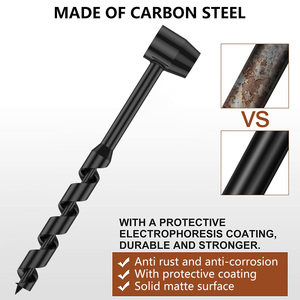 Perceuse manuelle en acier au carbone, perceuse manuelle Portable, foret <span class=keywords><strong>manuel</strong></span> de survie, foret auto-taraudage survie outil de poinçonnage en bois - Product Image 3