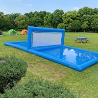 Terrain de volley-ball aquatique gonflable pour jeux de plage et de jardin
