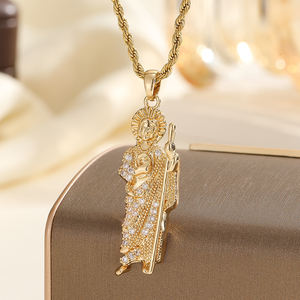 聖母マリア死の神ペンダントネックレス、パーティーパーティー冬のセーターネックレス、友人や家族への贈り物 - Product Image 5