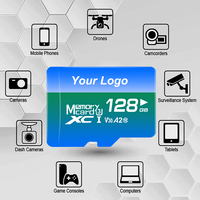 Tarjeta de Memoria Mini TF de Alta Velocidad Clase 10 U3 V30 A1 de 128 GB, Precio de Fábrica al por Mayor, Certificación CE FCC, Tarjetas TF SD para PS2 PS5