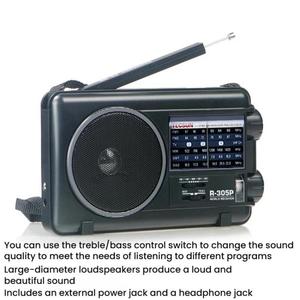 <span class=keywords><strong>Radio</strong></span> <span class=keywords><strong>Portatile</strong></span> TECSUN R-305P con Tecnologia DSP Moderna, Quadrante Analogico Retrò, <span class=keywords><strong>Radio</strong></span> DSP a Banda Completa Senza Batteria - Product Image 3
