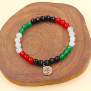 Bracelet de solidarité Palestine fait à la main pendentif colombe de la paix en métal et couleur perlée cadeau commémoratif de Palestine gratuit <span class=keywords><strong>soutien</strong></span> Palestine - Product Image 1
