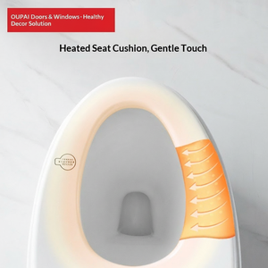 Oumila WC intelligent tout-en-un en céramique avec chasse d'eau automatique, nettoyage, séchage, siège chauffant, buse autonettoyante et fonction eau - Product Image 2
